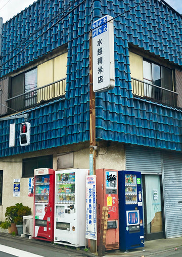 House with a blue roof