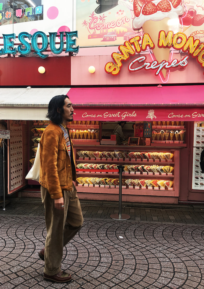 A man in Takeshita Dori