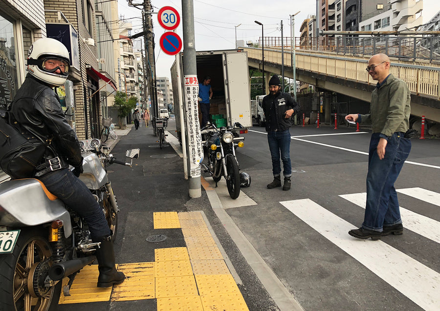 Bikers under the bridge